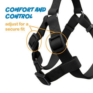 A-Style Pet Harness with Plain Design & Adjustable Buckles - Maximum Comfort for Pets