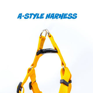 A-Style Pet Harness with Plain Design & Adjustable Buckles - Maximum Comfort for Pets