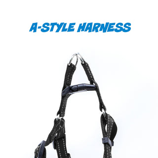 A-Style Pet Harness with Stitch Design & Adjustable Buckles - Maximum Comfort for Pets