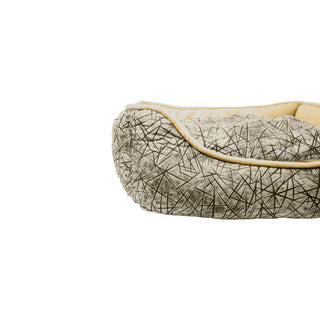 Classic Patterned Pet Beds for Cats & Dogs - Printed Short Plush