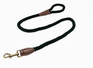 Cotton & Leather Rope Leash - Classic and Durable Design