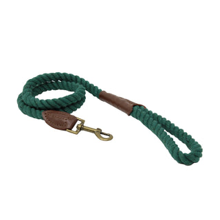 Cotton & Leather Rope Leash - Classic and Durable Design