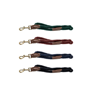 Cotton & Leather Rope Leash - Classic and Durable Design