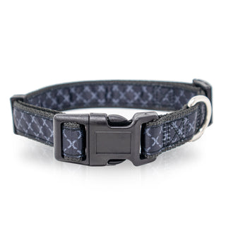 Cross Pattern PVC Collars with Secure Closure & Leash