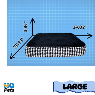 Deluxe Crate Mattress for Pet Comfort - Fleece & Jacquard