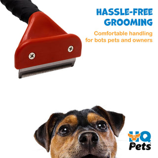 Deshedding Brush for Pet Grooming - Stainless Steel Tool for a Fluff-Free Home