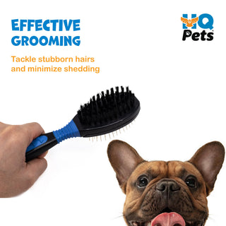 Double-Sided Pet Grooming Brush for Dogs and Cats