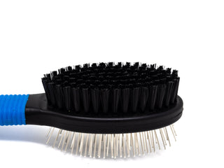 Double-Sided Pet Grooming Brush for Dogs and Cats - Stainless Steel