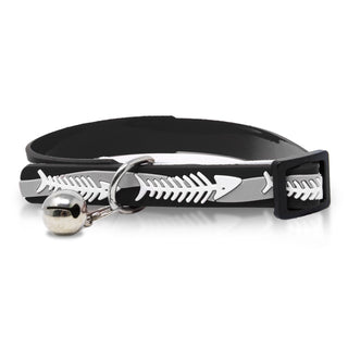 Fish Bone Design PVC Collars with Secure Closure