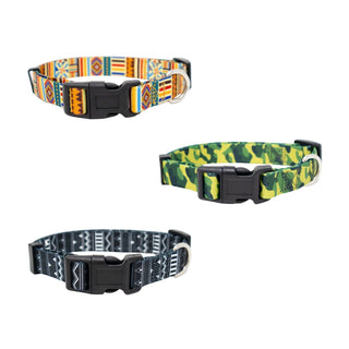 Funky Patterned Pet Collar with Adjustable Size