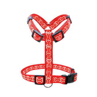 H-STYLE PET HARNESS WITH BONE DESIGN & ADJUSTABLE BUCKLES - MAXIMUM COMFORT FOR PETS