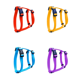 H-STYLE PET HARNESS WITH PLAIN DESIGN & ADJUSTABLE BUCKLES - MAXIMUM COMFORT FOR PETS