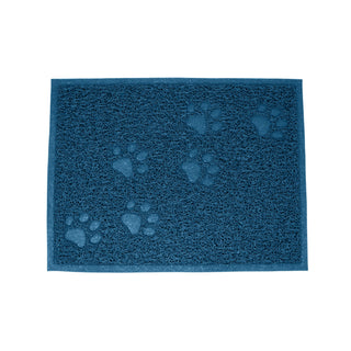 Premium PVC Pet Mat Rectangle Shape with Paw Prints