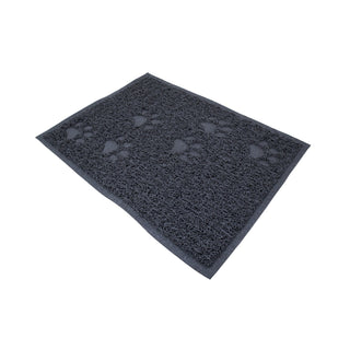 Premium PVC Pet Mat Rectangle Shape with Paw Prints