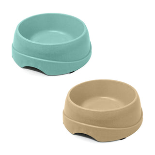 Natural Bamboo Fiber Small with Easy Grip Pet Bowl - Sustainable Elegance for Your Beloved Pet