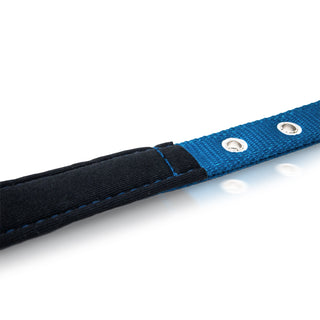 Padded Pet Collar with Adjustable Sizing - Polyester & Stainless Steel