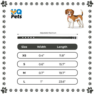 Padded Pet Collar with Adjustable Sizing - Polyester & Stainless Steel