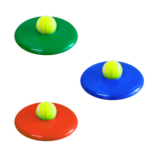 Vibrant Ball & Flying Disc Dog Toy Set For Pets - Rubber & Polyester