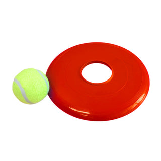 Vibrant Ball & Flying Disc Dog Toy Set For Pets - Rubber & Polyester